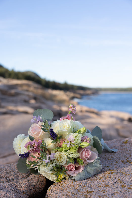 Pink & Green Bridal Bouquet
