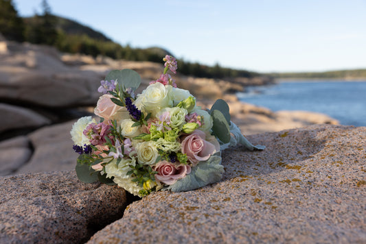 Pink & Green Bridal Bouquet